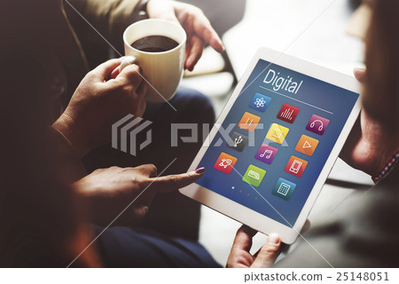 Multimedia Connection Digital Content Futuristic Concept 25148051