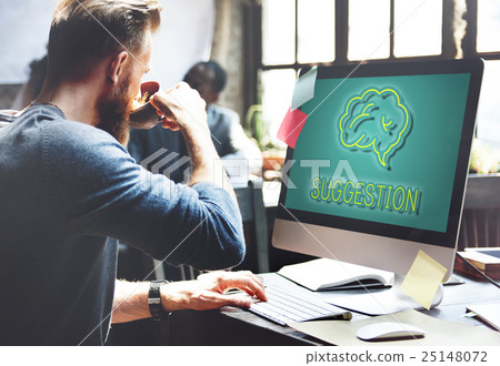 Brainstorm Ideas Sharing Solution Graphic Concept 25148072