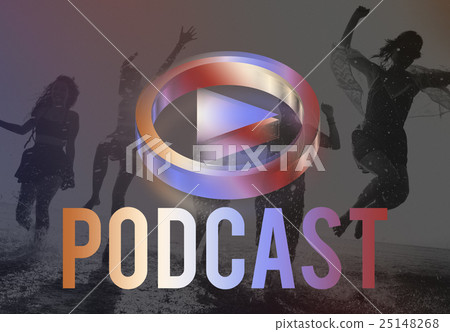 Digital Music Streaming Online Entertainment Media Concept Digital Music Streaming Online Entertainment Media Concept 25148268