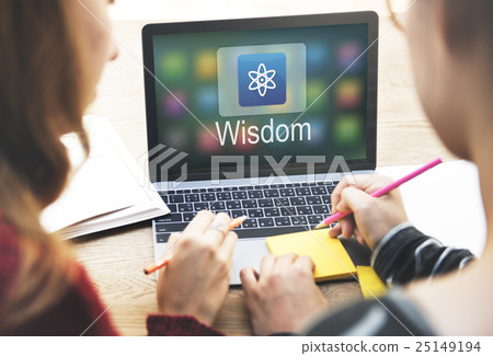 Study Education E-Learning Application Icon Graphic Concept Study Education E-Learning Application Icon Graphic Concept 25149194