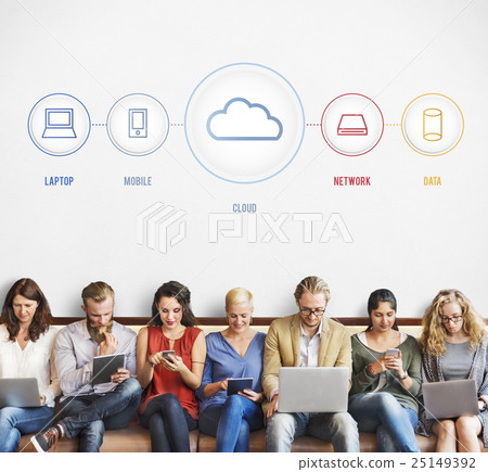 Technology Storage Cloud Networking Connection Concept 25149392