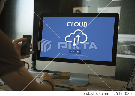 Cloud Computing Network Data Digital Storage Concept 25151086