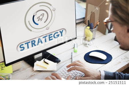 Start Up Business Rocket Ship Graphic Concept 25151511