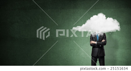 Cloud headed businessman 25151634