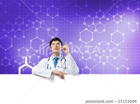 Doctor with banner 25153094