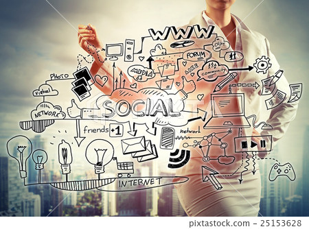 Woman sketching business ideas Woman sketching business ideas 25153628