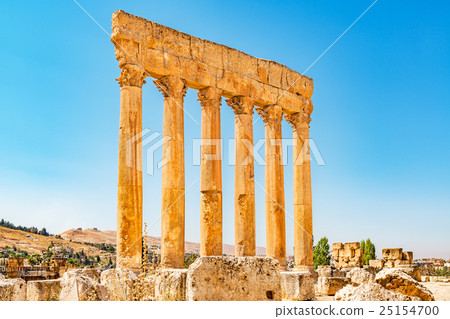 Baalbek's six large pillars (Lebanon, Beka Plateau) Baalbek's six large pillars (Lebanon, Beka Plateau) 25154700