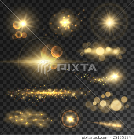 Golden glitter bokeh lights and sparkles 25155154