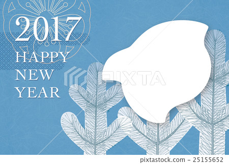 Rooster year _ New Year's photo frame Rooster year _ New Year's photo frame 25155652