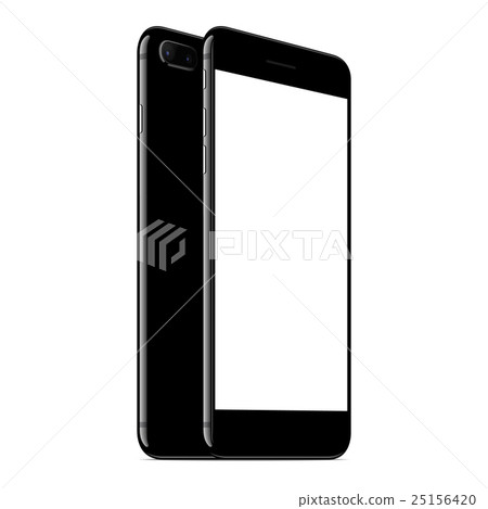 vector mock up phone front and back perspective 25156420