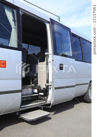 A mini bus entrance A mini bus entrance 25157061