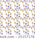 Beautiful seamless pattern with flowers  25157178