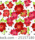 Seamless pattern with red poppies  25157180