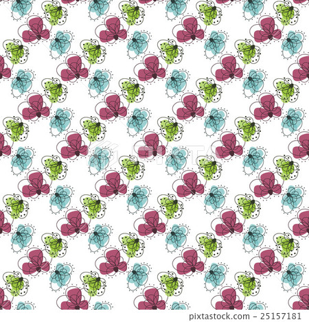 Beautiful seamless pattern with flowers 25157181
