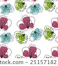 Beautiful seamless pattern with flowers 25157182