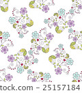 Beautiful seamless pattern with flowers 25157184