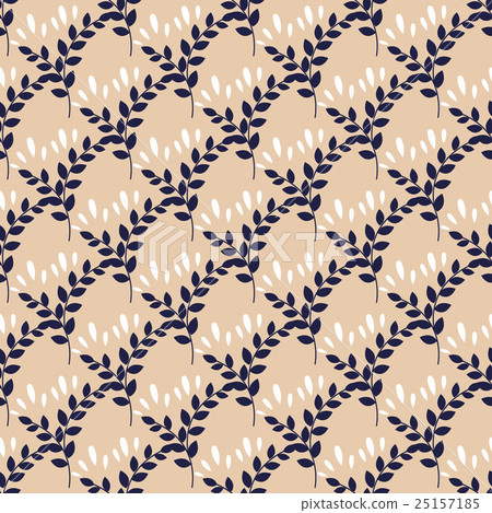 seamless pattern with blue plants 25157185