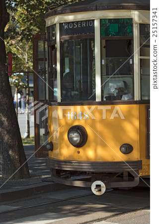 Old Vintage Tram in Milano - Italy 25157341