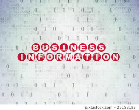 Business concept: Business Information on Digital - Stock Illustration