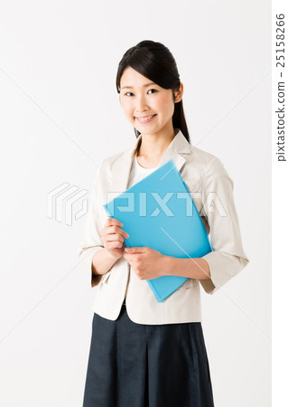 Business woman white back image 25158266