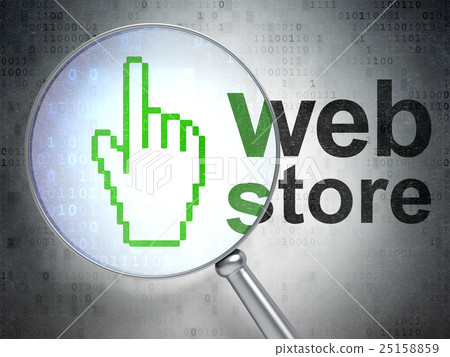 Web development concept: Mouse Cursor and Web-插圖素材 [25158859] - PIXTA圖庫
