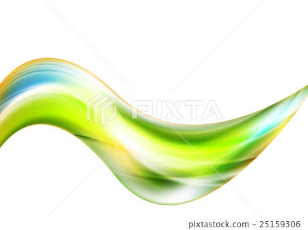 Colorful shiny waves vector background - Stock Illustration [25159306 ...