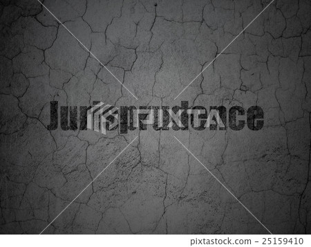 Law concept: Jurisprudence on grunge wall 25159410