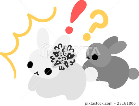 Cute rabbit and surprise Cute rabbit and surprise 25161806