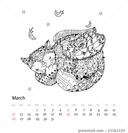 Hand drawn doodle outline cat sleeping 25162193