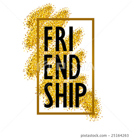 Lettering of the word friendship -插圖素材 [25164263] - PIXTA圖庫