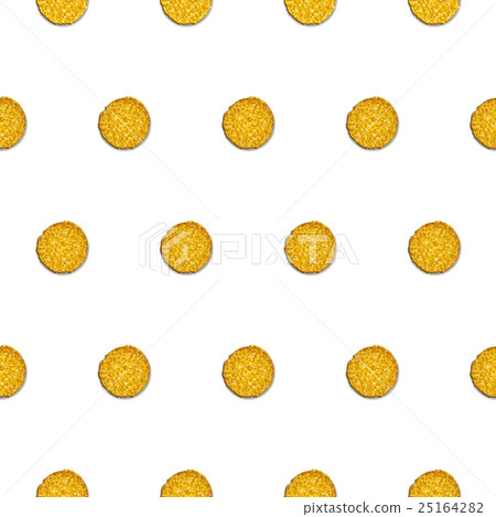 Seamless pattern with gold drawn dots - Stock Illustration [25164282 ...