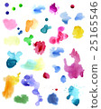 Watercolor splashes isolated on white background. 25165546