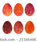 Watercolor Easter eggs set.  25166486
