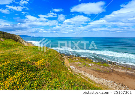 Beach Azkorri or Gorrondatxe view. Beach Azkorri or Gorrondatxe view. 25167301