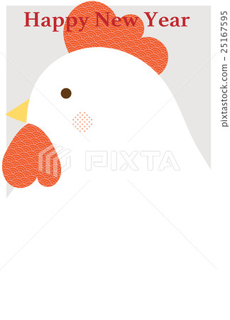 新年卡明信片模板雞 新年卡明信片模板雞 25167595