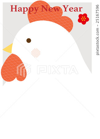 新年卡明信片模板雞 新年卡明信片模板雞 25167596