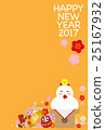 New Year card postcard template rice cake 25167932