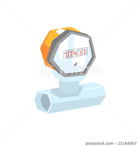 Water Pipe Pressure Counter Water Pipe Pressure Counter 25168067