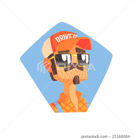 Long Distance Truck Driver Portrait 25168084