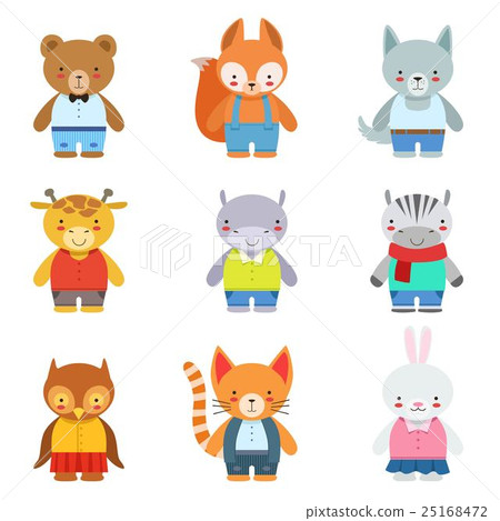Toy Kids Animals In Clothes 25168472