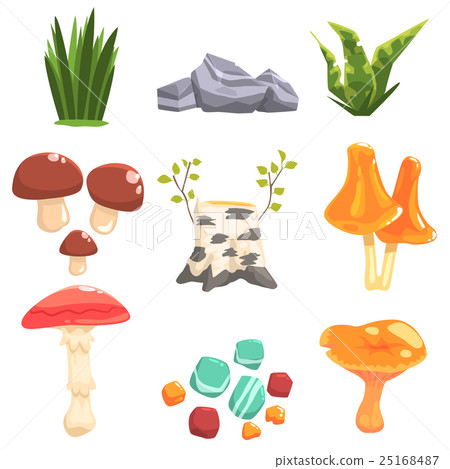 Woods Landscape Natural Elements, Plants And 25168487