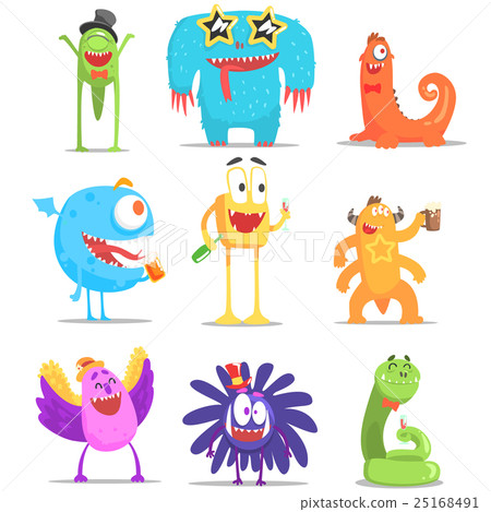 Monsters Having Fun At The Party 25168491