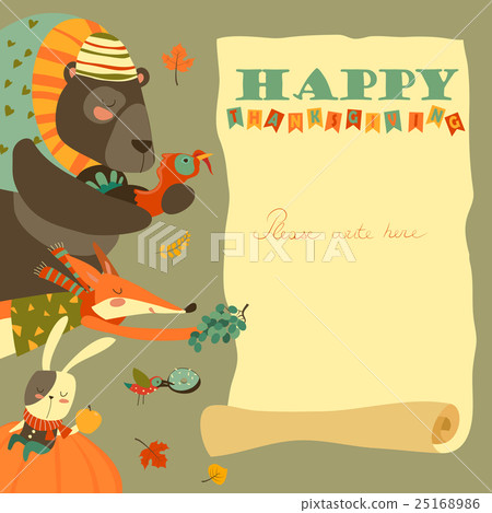 Cute animals giving presents Cute animals giving presents 25168986