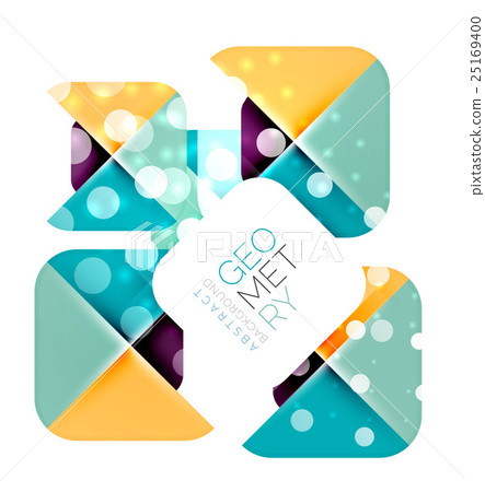 Square banner geometric template Square banner geometric template 25169400