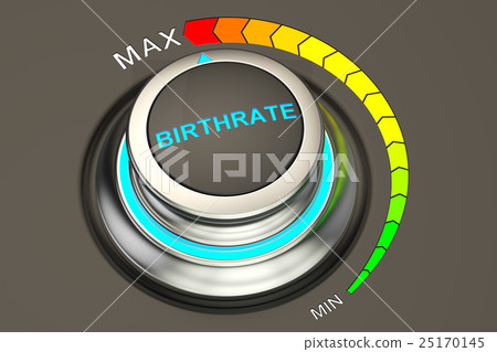 high level of birthrate concept, 3D rendering 25170145