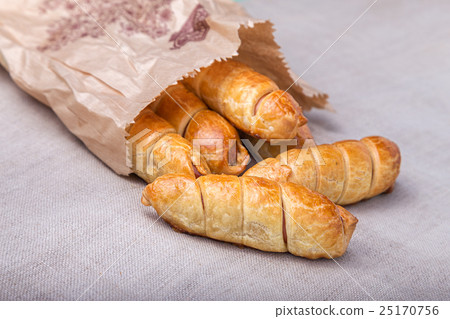 sausage dough, homemade cakes, top view 25170756