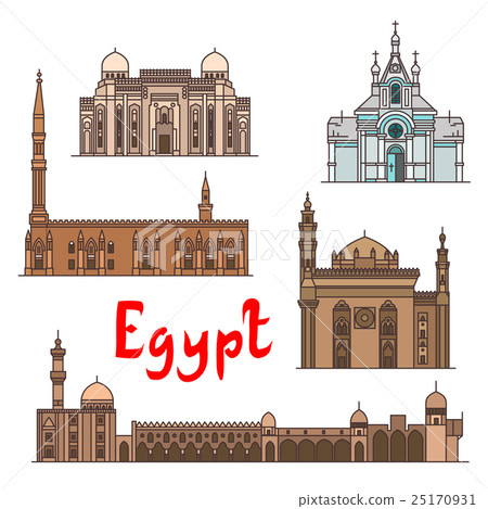 Egypt historic landmarks and sightseeings 25170931