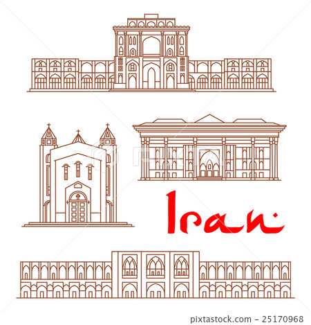 Iran architecture landmarks, sightseeing 25170968