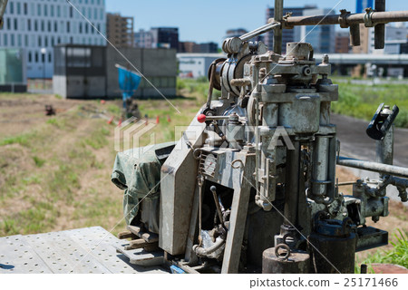 Boring machine at construction site 25171466