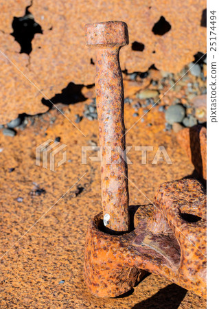 Remains of a boat wreck - Iceland 25174494